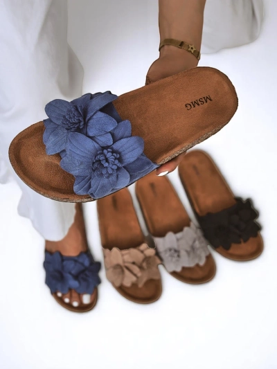 Sandales pour femmes Royalfashion avec fleurs Foules
