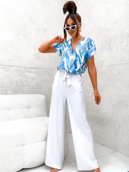 Royalfashion Combinaison longue pour femmes avec imprimé