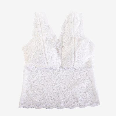 Soutien-gorge bralette en dentelle blanche - Sous-vêtements