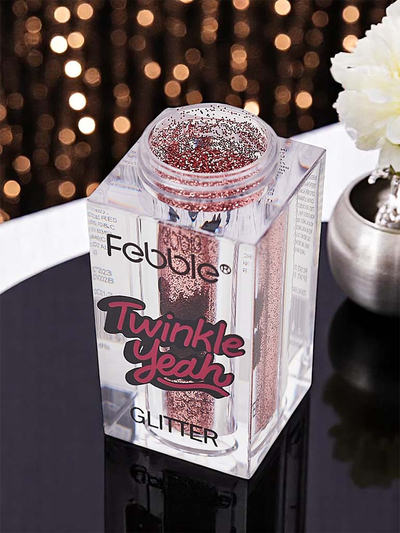 Paillettes scintillantes pour le visage et le corps, rose clair