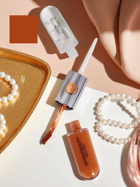 Rouge à lèvres et gloss transparent 2-en-1 Coral Crush