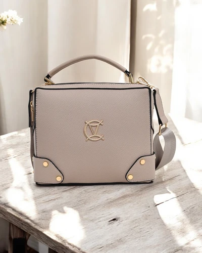 Royalfashion Sac à main carré polyvalent en cuir écologique