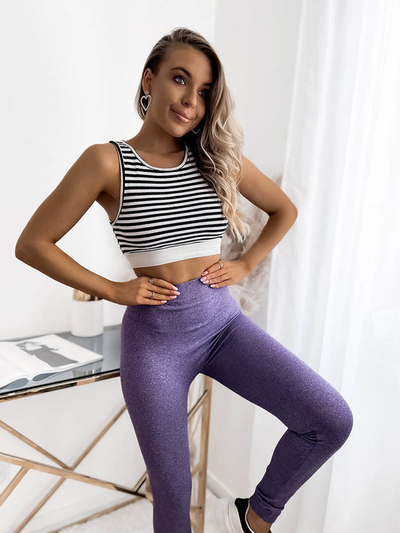 Leggings pour femmes en violet- Vêtements