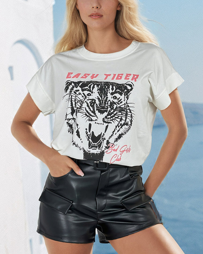 Royalfashion T-shirt imprimé pour femme