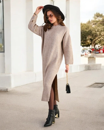 Robe-pull longue pour femme de Royalfashion