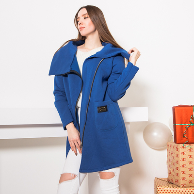 Veste oversize femme cobalt - Vêtements