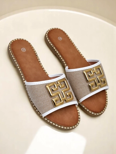 Royalfashion Chaussons pour femme à semelle plate Rorole