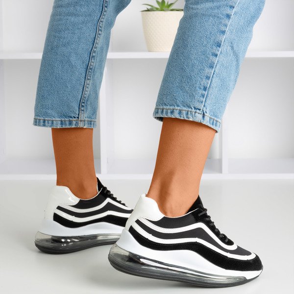 Sneakers Feel Fantastic pour femmes noires et blanches - Footwear