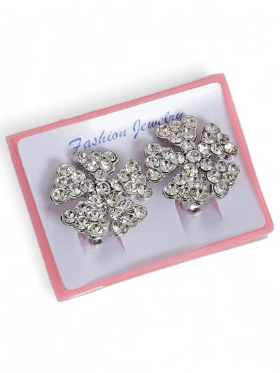 Royalfashion Boucles d'oreilles à clip pour femmes avec zircons