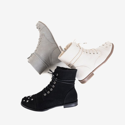 Bottes noires pour femmes avec embellissements Matildat - Chaussures