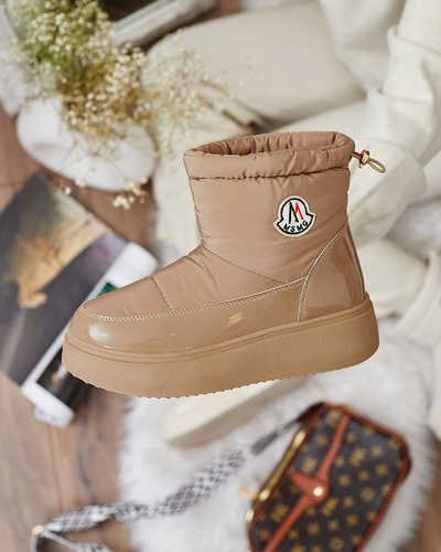 Royalfashion Bottes de neige à enfiler pour femme de couleur marron Ademra