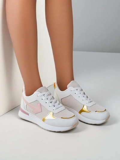 Royalfashion Baskets de sport pour femmes avec paillettes Berilane