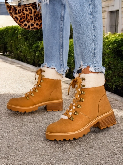 Royalfashion Bottes trapper pour femmes Sawoli