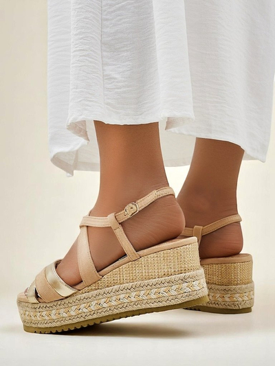 Royalfashion Sandales compensées pour femmes Eylaas