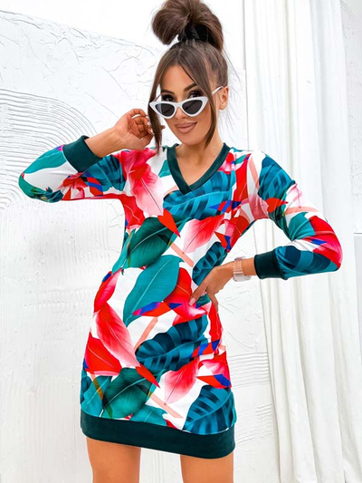 Royalfashion Mini robe femme avec motif original