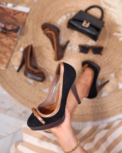 Escarpins à talons hauts pour femmes, noirs Zistin- Footwear