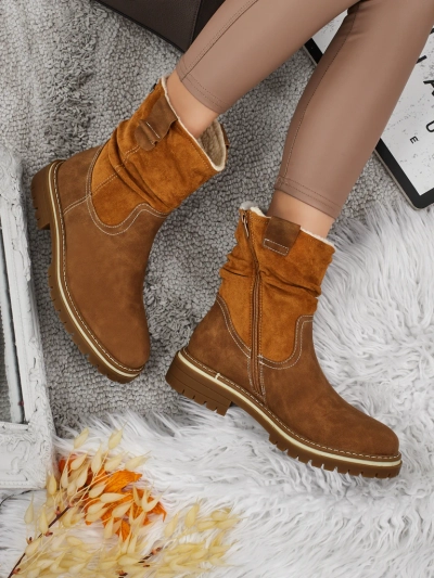 Bottines hautes pour femmes en éco-daim Liora