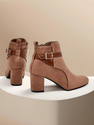 Les bottines à talons chunky pour femmes de Royalfashion Eloron