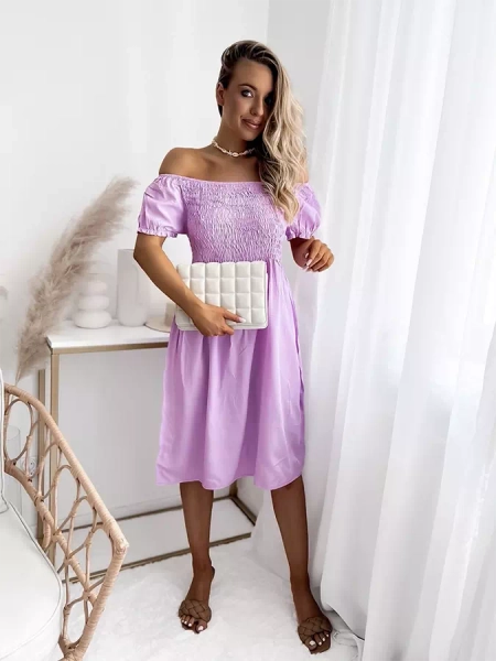 Mini robe femme violet a'la hiszpanka- Vêtements