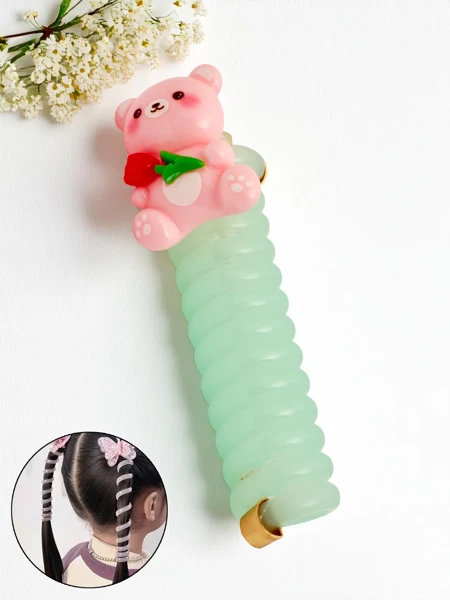 Élastique à cheveux Royalfashion ressort avec ours Teddy Twist