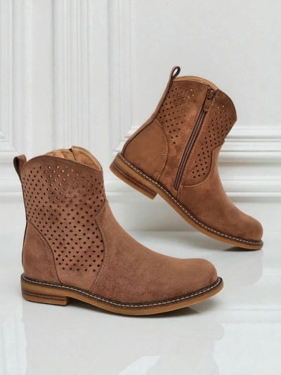 Royalfashion Bottines ajourées pour femmes Toffas