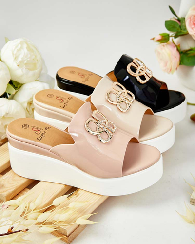 Royalfashion Tongs laquées pour femme sur Sailla