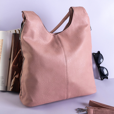 Sac à main en éco-cuir rose pour femmes - Sacs à main