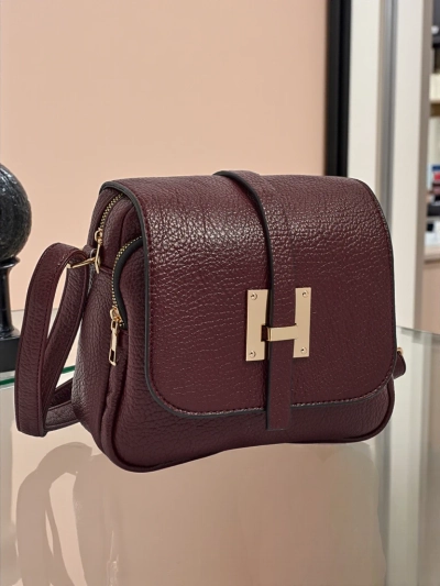 Royalfashion Sac à main polyvalent carré en cuir écologique
