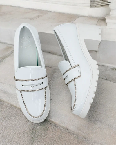 Mocassins en cuir verni pour femmes de Royalfashion Befies