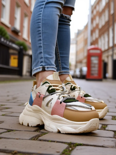 Baskets Royalfashion pour femmes sur une semelle plus épaisse Reterri