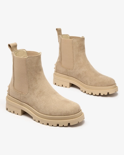 Royalfashion Bottes isolées Comfy Walk Beige pour femme