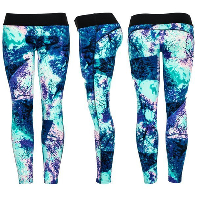 Leggings colorés avec une prédominance de bleu - Pantalon 1