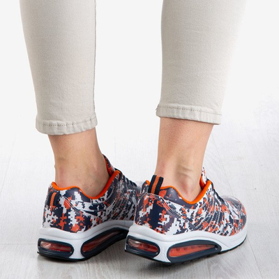 Chaussures de sport pour femmes Thalassa bleu marine et orange - Footwear