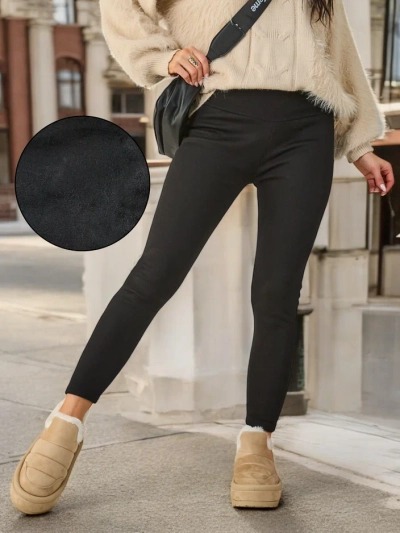 Royalfashion Leggings femmes en coton chaud