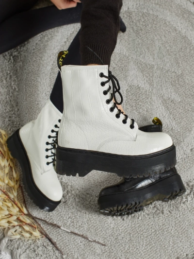 Bottines worker pour femmes avec gaufrage Arvessa