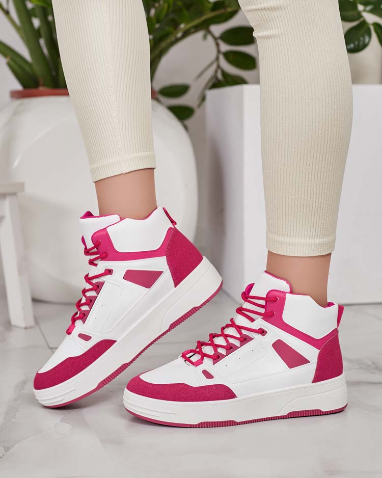Royalfashion Femmes Sports Baskets hautes Pellami