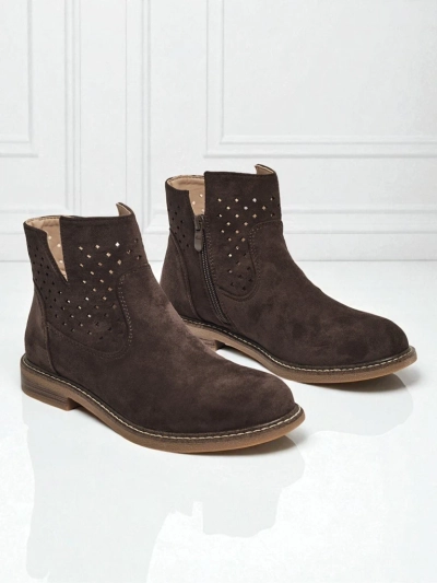 Bottines pour femmes en cuir naturel Rito