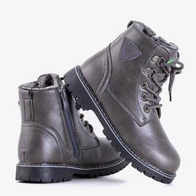 Bottes d'hiver pour enfants gris foncé Beclio - Footwear