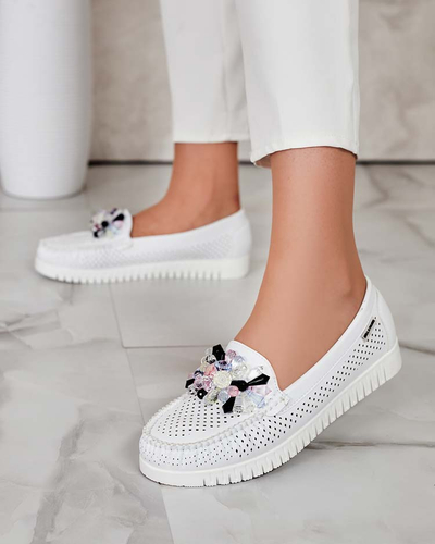 Royalfashion Mocassins ajourés perlés pour femme Nasfali
