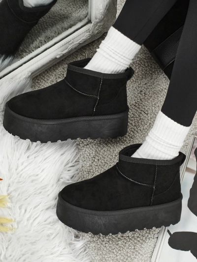 Bottes courtes de type bottes de neige pour femmes Memi