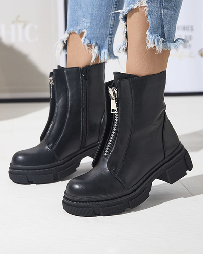 OUTLET Bottes hautes noires isolées pour femmes Slovys- Footwear