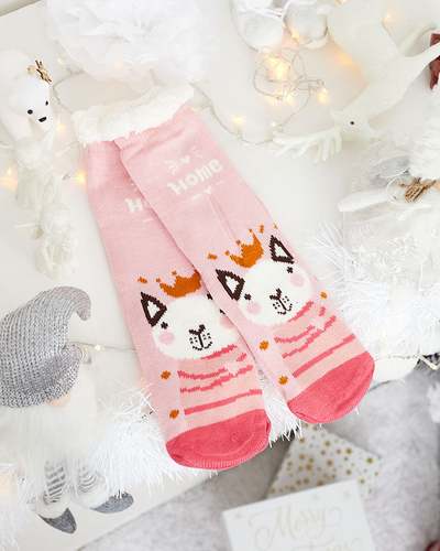 Royalfashion Chaussettes d'hiver pour femmes avec motif de Noël