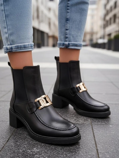 Bottines pour femmes Royalfashion à talon bas Ewios