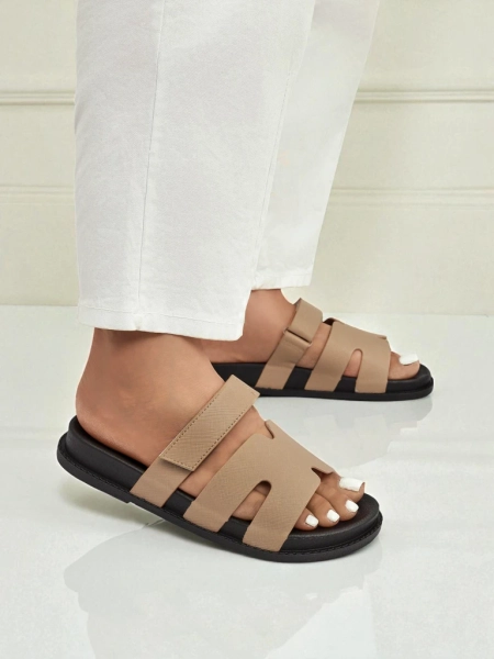 Royalfashion Chaussons pour femmes en cuir écologique ReppiFlex