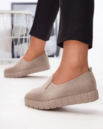 Baskets à enfiler ajourées en poudre pour femme Cegeti - Footwear