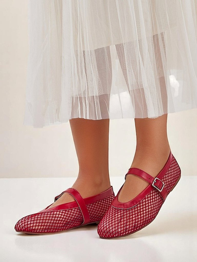 Royalfashion Ballerines ajourées pour femmes avec bride Naommi