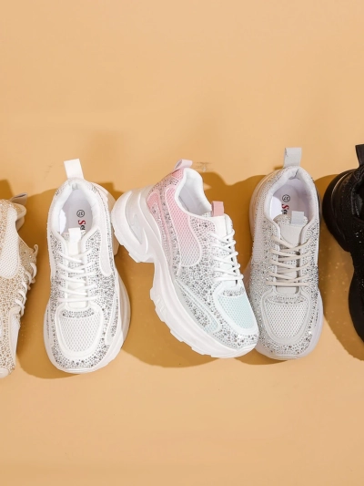 Baskets sportives Royalfashion pour femmes avec strass Bloss