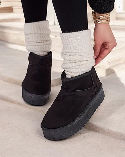 Royalfashion Bottes de neige courtes pour femmes Komano