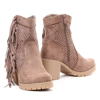 OUTLET Boots à franges kaki - Footwear