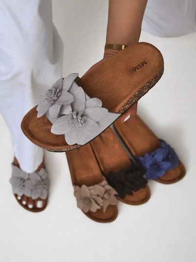 Sandales Royalfashion pour femmes avec fleurs Foules